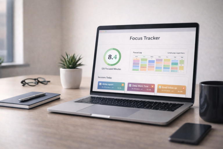 Focus Habit Tracker: How to Track Deep Work and Stop Distractions